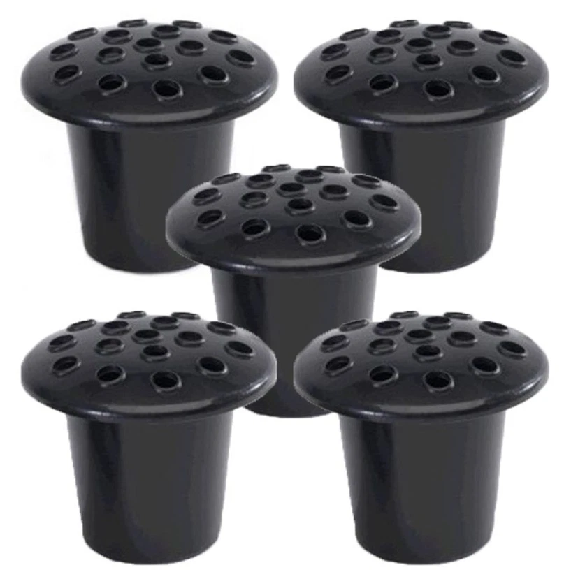 5 x Grave Pots with Lids | Memorial Cemetery Vases | Flower Holders for Graves - Image 1 of 1