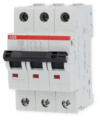 ABB S203-C20 Sicherungsautomat 6kA,20A, 3Polig (2CDS253001R0204) - Bild 1 von 4