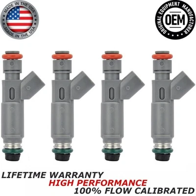 4x OEM NEW Denso Fuel Injectors 2005-2007 Saturn Aura /Ion /Sky /Vue 2.4L I4 - Image 1 of 4