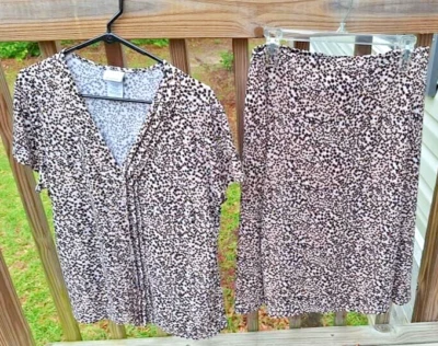 Jaclyn Smith Slim & Smooth 2-Piece Dress Skort Size M (Bottoms) Size Large (Top) - Image 1 of 4