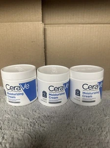 Lot Of 3-CeraVe Moisturizing Cream Moisturizing Body Lotion 16 oz Normal to Dry - Picture 1 of 1