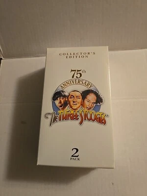 Sealed Double VHS Box Set The Three Stooges 75th Anniversary Collector's Edition - Image 1 of 4