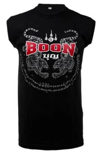 Boon Sport "TIGER SAK TATTOO" Sleeveless T-Shirt - 100% Cotton - Handmade in Tha - Picture 1 of 3