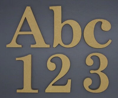 Wooden Letters and numbers-From 10 cm to 50 cm high-MDF-9 or 18 mm-CENTURY - image 1 of 4