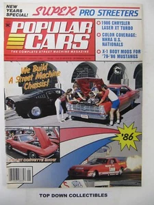 Popular Cars Magazine enero 1986 Larry Pelts, 1969 Plymouth Road Runner - Imagen 1 de 1
