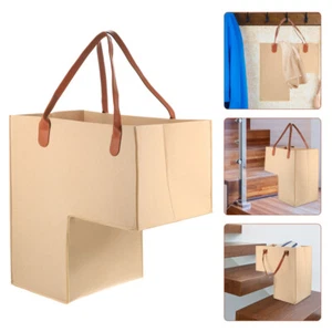 Organizador de almacenamiento de escaleras diseño de mango en forma de L cesta de lavandería dormitorio - Imagen 1 de 12