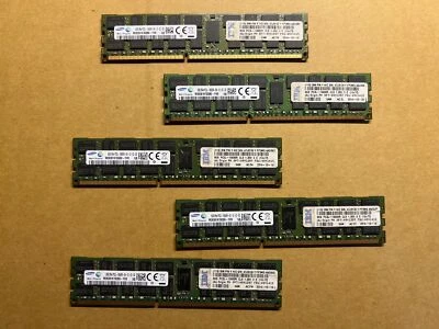 LOTE DE 5 SAMSUNG M393B1K70QB0-YH9 8GB PC3L-10600R DDR3 SERVIDOR RAM ECC F1-3(26) Foto 1 de 4