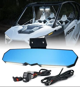 Center Rear view mirror with LED Fit for Polaris RZR PRO XP /4/Turbo R 2020-2024 - Picture 1 of 7