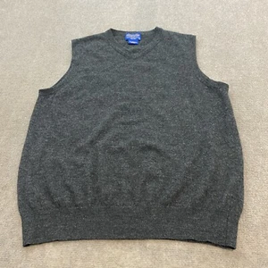 Pendleton Mens Size Large Merino Wool Lightweight Knit Sweater Vest Gray - Picture 1 of 10