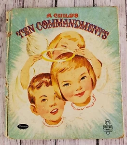 A Child’s Ten Commandments 1959 Whitman Tell-a-Tale Book - Bild 1 von 12