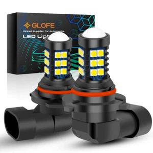 GLOFE 9006 HB4 LED Bulbs Fog Light Super Bright White Driving DRL Lamps 6000K - Picture 1 of 6