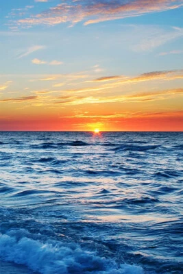 Linda paisagem pôr do sol céu marinho impressão arte de parede decoração para casa - POSTER 20x30 - Imagem 1 de 4