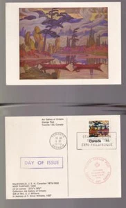 Canada 1973 sc#617 'Mist Fantasy' by JEH MacDonald, Toronto STAMPEX show card - Imagen 1 de 1