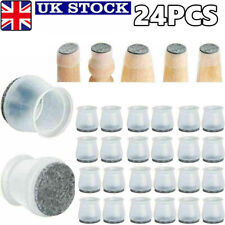 24pcs Silicone Chair Leg Caps Covers Furniture Table Feet Pads Floor Protectors