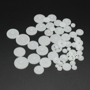 58Pcs Plastic Gear Set Motor Gearbox Reduction Model Drive Toy Car Supplies DIY - Picture 1 of 7