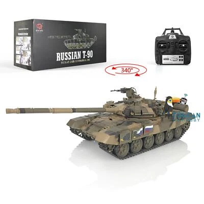 US Stock HengLong 1/16 Russia T90 7.0 RC Tank 3938 Infrared System Smoke BB Ver - Image 1 of 4