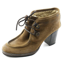 n.d.c. Claire Zip Booties Womens 8.5, 39 EU Olive Green Suede