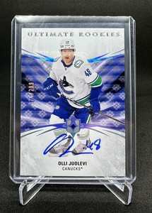 2020-21 Upper Deck Ultimate Collection Olli Juolevi Rookie Auto /299 Vancouver