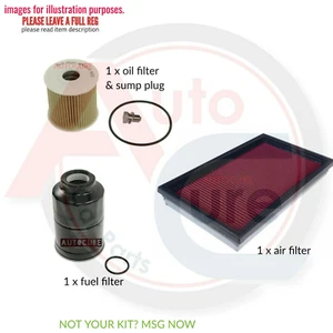 KIT DE SERVICIO FILTRO PARA NISSAN X-TRAIL 2.2 DIÉSEL DCI T30C MK1 2003-2007 - Imagen 1 de 1