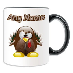 Personalised Gift Turkey Mug Money Box Cup Funny Novelty Penguin Cartoon Chicken - Picture 1 of 21