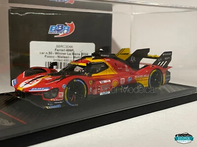 BBR 1/43 FERRARI 499P 3.0L TURBO V6 AF CORSE #50 GANADOR LE MANS 2024 BBRC304A - Imagen 1 de 3