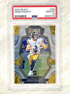 2022 Select Kenny Pickett Prizm Premier Level Rookie RC #182 PSA 10 GEM - Bild 1 von 2