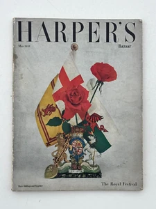 1951 Harpers Bazaar 50s vintage Festival fashion South Bank London Britain - Picture 1 of 7