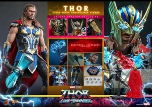 Hot Toys Marvel Thor 4 Love & Thunder Deluxe MMS656 1/6 Scale Figure UK - Bild 1 von 3