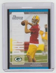 Tarjeta de novato Aaron Rodgers Packers 2005 Bowman #112 SP RC Set Break VER ESCANEOS B2 - Imagen 1 de 2
