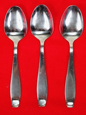 3 cucharas de mesa de cena International Silver Cirque cubiertos de acero inoxidable 6 1/2" Foto 1 de 4