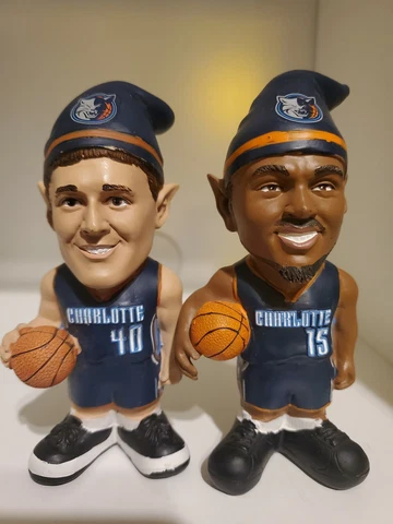 Charlotte Bobcats Kemba Walker & Cody Zeller Gnome Gnight Bobble Head No Box Cover