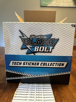 Pokémon TCG Black Bolt Tech Sticker Collection Display Case 12 ct - Image 1 of 4