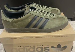 Adidas Gazelle Indoor Focus Olive / Core Black / Gum IH4772 SIZE 14 - Picture 1 of 7