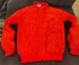 Izod Lacoste Vintage Medium Full Zip Jacket Packable Hoodie Windbreaker 1980s NR - Bild 1 von 11
