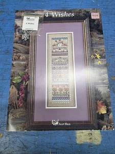 Just Nan 4 Wishes Band Sampler Linen Embellishment Pack Cross Stitch Set - Picture 1 of 3