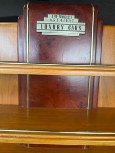 “The Worlds Greatest Luxury cars” 1:64 SCALE Cars Wood Display Shelf - Picture 1 of 3
