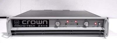 Crown Macro-Tech 24 X 6 Professional 2 Channel Power Amplifier - Power Tested - Image 1 of 4