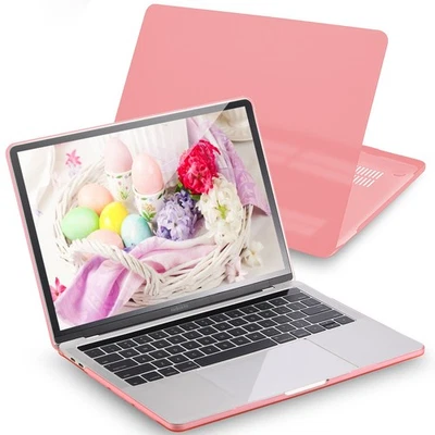 Matte Pink Hard Case Compatible with MacBook Pro 13" A1706/A1708 For Girls/Lady - Image 1 of 4