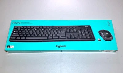 LOGITECH MK270 Full-Size Wireless KEYBOARD & MOUSE Combo, 2023 Factory SEALED - Image 1 of 4