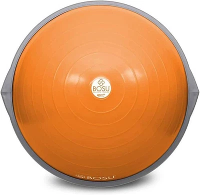 Bosu BalanceTrainer Heimtraining Kraft, Flexibilität, Cardio 65cm Orange/Grau