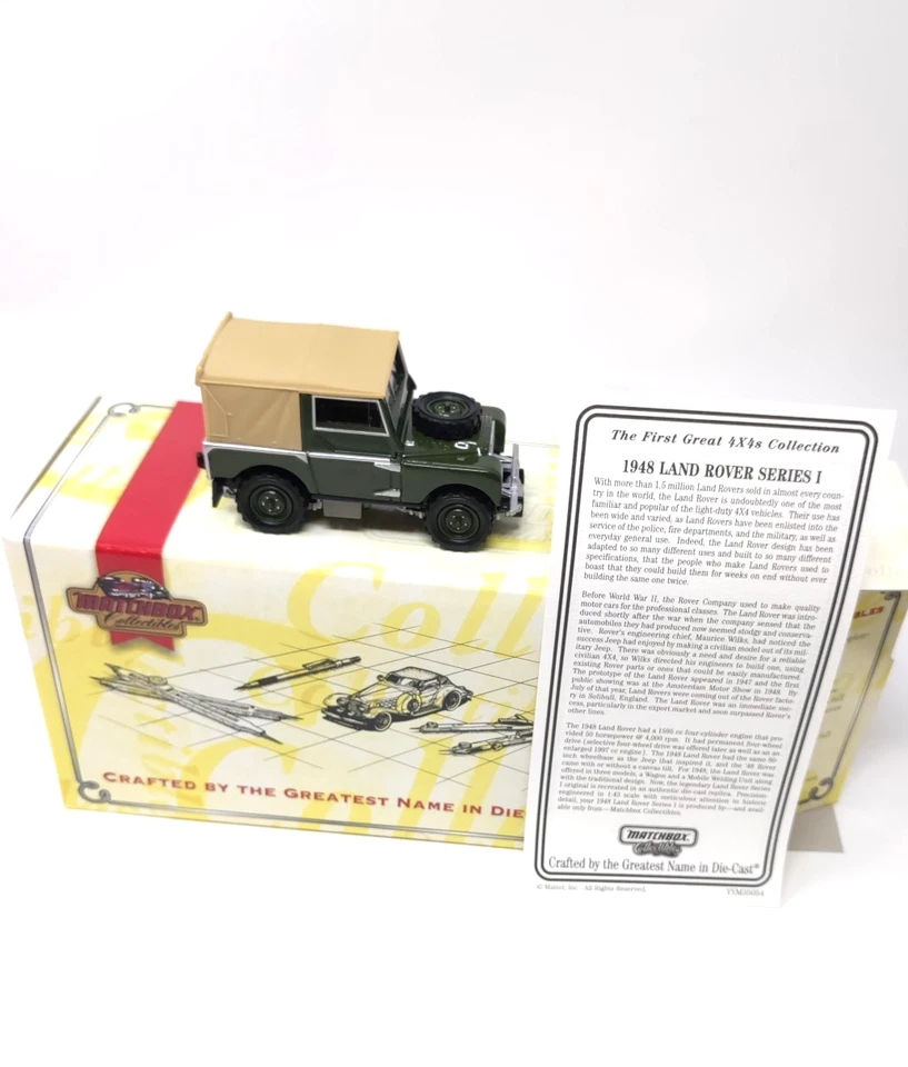 Matchbox Collectibles 1948 Land Rover Series 1 Box & Papers YYM35054 Vintage - Image 1 of 4
