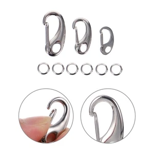 3Pcs Pet Tag Clips Geteilte Haken mit 6Pcs Ring für Dog Cat Collar Harness - Bild 1 von 12