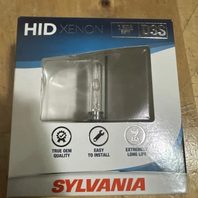 Farol Sylvania HID XENON D1S 35W alta intensidade descarga 1 lâmpada NOVO - Imagem 1 de 3