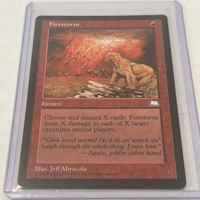 MTG Magic the Gathering Card Firestorm Weatherlight LP - Image 1 of 4