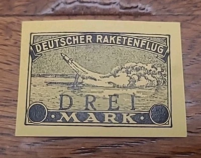 21 - Luftpost Raketenpost 3 Mark * Deutscher Raketenflug - Bild 1 von 2