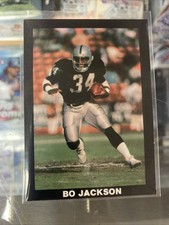 1989 BLACK Border #NNO Bo Jackson Los Angeles Raiders / Auburn VG-EX