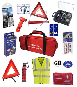 European Car Travel Kit Items for Legal Driving in Europe | Breathalyzers France - Picture 1 of 52