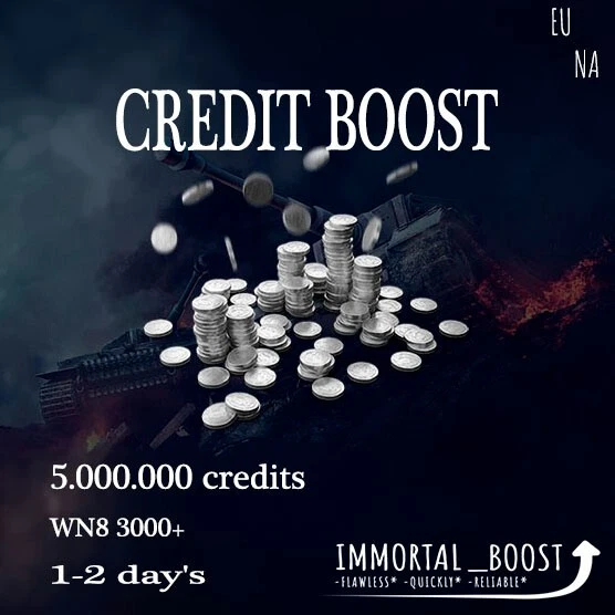 Silver grinding | 5 mln credits | 3000+ WN8 | World of Tanks (WoT) | EU/NA - Image 1 of 1