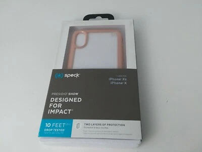 Funda Protectora Speck Amortiguadora para iPhone Xs X 5.8" Transparente/Dorado Rosa Foto 1 de 2