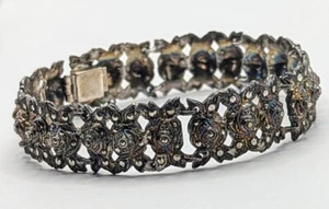 Massives Vintage Armband 835 Silber + Markasit 26 Gramm Art.-Nr:1440 - Bild 1 von 4